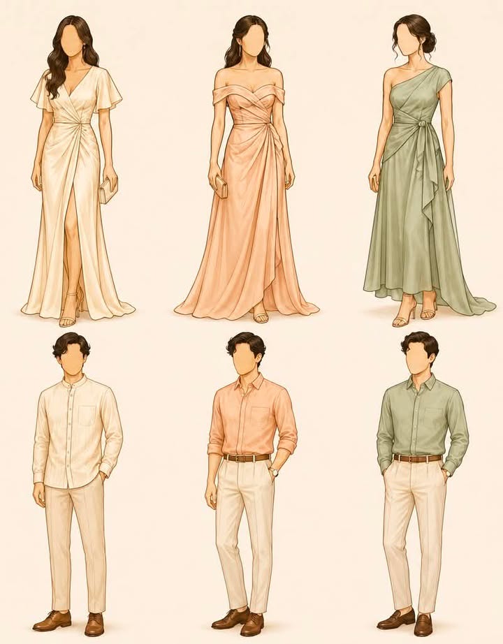 Peach formal dress inspiration